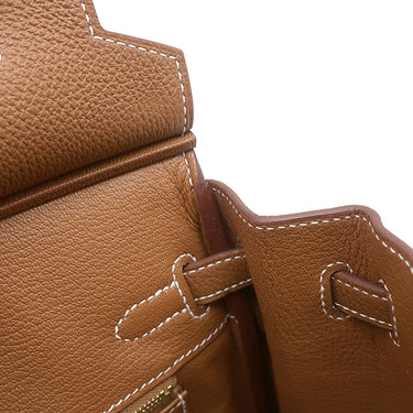 エルメス HERMES バーキン25 ゴールド トゴ ハンドバッグ ゴールド金具 新品 未使用 茶 2025年製