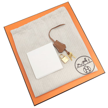 エルメス HERMES バーキン25 ゴールド トゴ ハンドバッグ ゴールド金具 新品 未使用 茶 2025年製