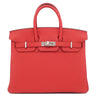 エルメス HERMES バーキン25 ルージュクー トゴ ハンドバッグ シルバー金具 新品 未使用 赤 2025年製