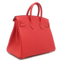 エルメス HERMES バーキン25 ルージュクー トゴ ハンドバッグ シルバー金具 新品 未使用 赤 2025年製