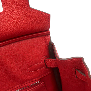 エルメス HERMES バーキン25 ルージュクー トゴ ハンドバッグ シルバー金具 新品 未使用 赤 2025年製
