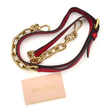 ミュウミュウ MIU MIU 2WAY トート 5BG156 レッド キャンバス レザー ジャガード 2WAYバッグ ゴールド金具 赤 黒 総柄