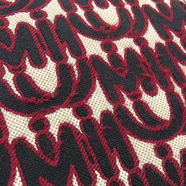 ミュウミュウ MIU MIU 2WAY トート 5BG156 レッド キャンバス レザー ジャガード 2WAYバッグ ゴールド金具 赤 黒 総柄