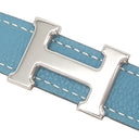 エルメス HERMES ミニ コンスタンスH ブルージーン×ブラック トゴ ボックスカーフ #70 ベルト Hバックル リバーシブル