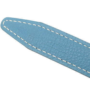 エルメス HERMES ミニ コンスタンスH ブルージーン×ブラック トゴ ボックスカーフ #70 ベルト Hバックル リバーシブル