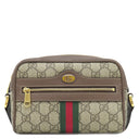 グッチ GUCCI GGスプリーム オフィディア ミニバッグ 517350 ベージュ×ブラウン GGスプリームキャンバス レザー ショルダーバッグ ゴールド金具 茶 シェリー