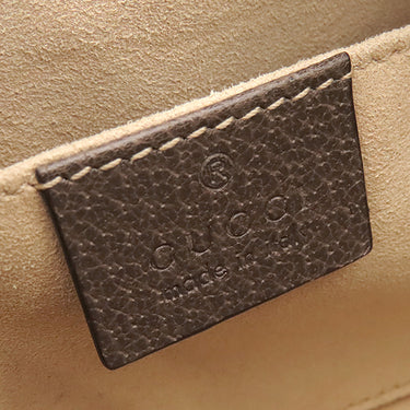 グッチ GUCCI GGスプリーム オフィディア ミニバッグ 517350 ベージュ×ブラウン GGスプリームキャンバス レザー ショルダーバッグ ゴールド金具 茶 シェリー