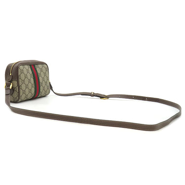 グッチ GUCCI GGスプリーム オフィディア ミニバッグ 517350 ベージュ×ブラウン GGスプリームキャンバス レザー ショルダーバッグ ゴールド金具 茶 シェリー