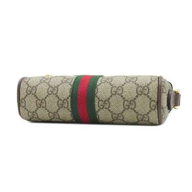 グッチ GUCCI GGスプリーム オフィディア ミニバッグ 517350 ベージュ×ブラウン GGスプリームキャンバス レザー ショルダーバッグ ゴールド金具 茶 シェリー