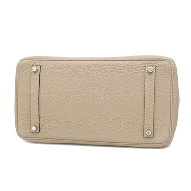 エルメス HERMES バーキン35 トゥルティエールグレー トゴ ハンドバッグ シルバー金具 グレージュ