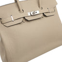 エルメス HERMES バーキン35 トゥルティエールグレー トゴ ハンドバッグ シルバー金具 グレージュ
