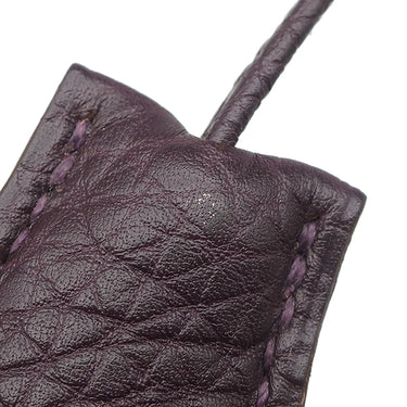 エルメス HERMES バーキン35 レザン トゴ ハンドバッグ シルバー金具 紫