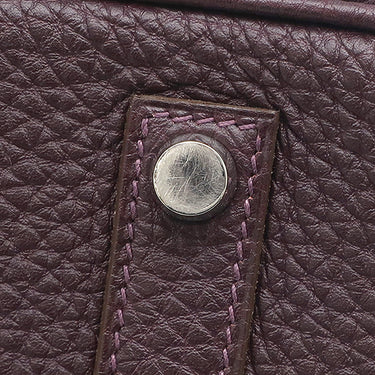 エルメス HERMES バーキン35 レザン トゴ ハンドバッグ シルバー金具 紫