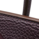 エルメス HERMES バーキン35 レザン トゴ ハンドバッグ シルバー金具 紫