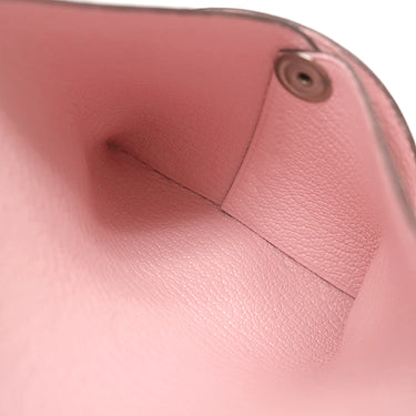 エルメス HERMES バスティア ローズサクラ シェーブル コインケース シルバー金具 小銭入れ