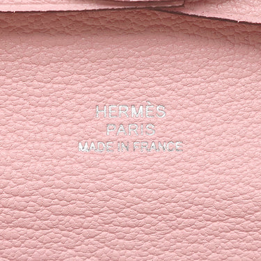 エルメス HERMES バスティア ローズサクラ シェーブル コインケース シルバー金具 小銭入れ