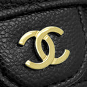 シャネル CHANEL マトラッセ クラシック ジップ キルティング AP2570 ブラック カーフ キャビアスキン コインケース ゴールド金具