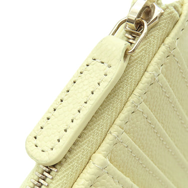 シャネル CHANEL クラシック ジップ AP3179 ライム レザー キャビアスキン コインケース ゴールド金具 カードケース フラグメントケース
