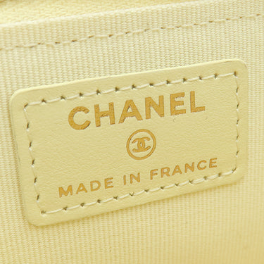 シャネル CHANEL クラシック ジップ AP3179 ライム レザー キャビアスキン コインケース ゴールド金具 カードケース フラグメントケース