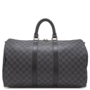 ルイヴィトン LOUIS VUITTON キーポル バンドリエール45 N41418 ダミエグラフィット ダミエグラフィットキャンバス 2WAYバッグ シルバー金具 黒 ボストン