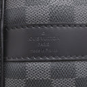 ルイヴィトン LOUIS VUITTON キーポル バンドリエール45 N41418 ダミエグラフィット ダミエグラフィットキャンバス 2WAYバッグ シルバー金具 黒 ボストン