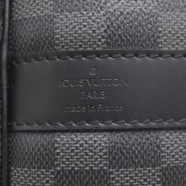 ルイヴィトン LOUIS VUITTON キーポル バンドリエール45 N41418 ダミエグラフィット ダミエグラフィットキャンバス 2WAYバッグ シルバー金具 黒 ボストン