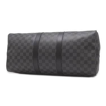 ルイヴィトン LOUIS VUITTON キーポル バンドリエール45 N41418 ダミエグラフィット ダミエグラフィットキャンバス 2WAYバッグ シルバー金具 黒 ボストン