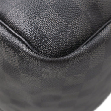 ルイヴィトン LOUIS VUITTON キーポル バンドリエール45 N41418 ダミエグラフィット ダミエグラフィットキャンバス 2WAYバッグ シルバー金具 黒 ボストン