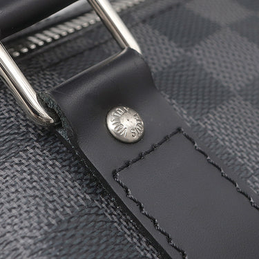 ルイヴィトン LOUIS VUITTON キーポル バンドリエール45 N41418 ダミエグラフィット ダミエグラフィットキャンバス 2WAYバッグ シルバー金具 黒 ボストン