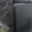 ルイヴィトン LOUIS VUITTON キーポル バンドリエール50 M41416 カーキ×ブラック ナイロン レザー モノグラムカモフラージ ボストンバッグ マットブラック金具 イニシャル刻印入り