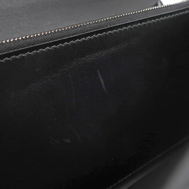 エルメス HERMES コンスタンス トゥーゴー ブラック ボックスカーフ 長財布 シルバー金具 黒 ショルダー