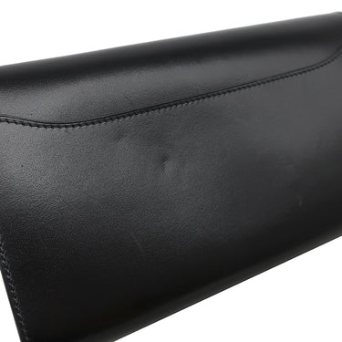 エルメス HERMES コンスタンス トゥーゴー ブラック ボックスカーフ 長財布 シルバー金具 黒 ショルダー