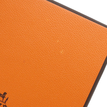 エルメス HERMES カルヴィ ローズサクラ シェーブル カードケース シルバー金具 二つ折り 2024年製