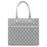 クリスチャン・ディオール Christian Dior CD ダイヤモンド サファリ トート 1ESSH224CDP グレー PVC レザー トートバッグ シルバー金具 幾何学柄 大容量