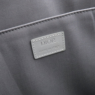 クリスチャン・ディオール Christian Dior CD ダイヤモンド サファリ トート 1ESSH224CDP グレー PVC レザー トートバッグ シルバー金具 幾何学柄 大容量