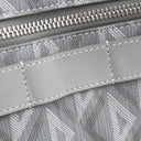 クリスチャン・ディオール Christian Dior CD ダイヤモンド サファリ トート 1ESSH224CDP グレー PVC レザー トートバッグ シルバー金具 幾何学柄 大容量