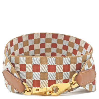 エルメス HERMES バンドリエール サングル マキシカドリーユ チャイ×ナタ×ブループリュム×ゴールド ヴォースイフト トワルコットン ショルダーストラップ ゴールド金具