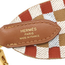 エルメス HERMES バンドリエール サングル マキシカドリーユ チャイ×ナタ×ブループリュム×ゴールド ヴォースイフト トワルコットン ショルダーストラップ ゴールド金具