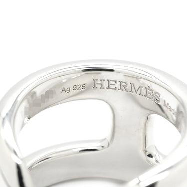 エルメス HERMES オスモズ PM シルバー シルバー925 #49(JP9) リング 指輪 Hモチーフ AG925 SV925 9号