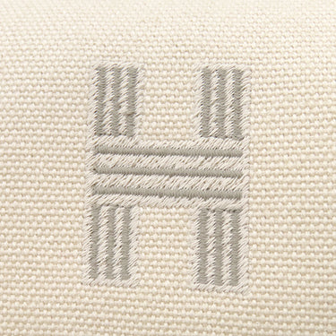 エルメス HERMES ブリッド ア ブラック PM ナチュラル コットンキャンバス ポーチ シルバー金具 バニティ Hロゴ