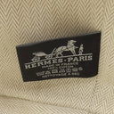 エルメス HERMES ブリッド ア ブラック PM ナチュラル コットンキャンバス ポーチ シルバー金具 バニティ Hロゴ