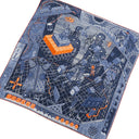 エルメス HERMES カレ100 CARRE ネイビー×マルチカラー カシミヤ シルク ストール 【THE GAME】