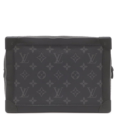 ルイヴィトン LOUIS VUITTON ソフトトランク M44730 モノグラムエクリプス レザー モノグラムエクリプスキャンバス ショルダーバッグ マットブラック金具 黒