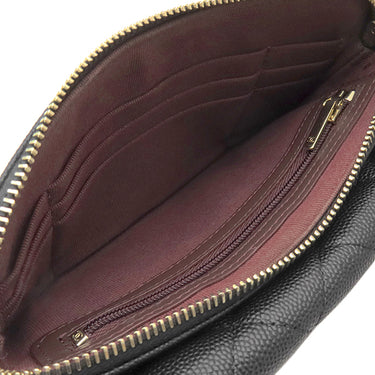 シャネル CHANEL フラップ フォンケース AP2096 ブラック レザー キャビアスキン ショルダーバッグ ゴールド金具 チェーンウォレット