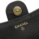 シャネル CHANEL フラップ フォンケース AP2096 ブラック レザー キャビアスキン ショルダーバッグ ゴールド金具 チェーンウォレット