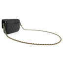 シャネル CHANEL フラップ フォンケース AP2096 ブラック レザー キャビアスキン ショルダーバッグ ゴールド金具 チェーンウォレット
