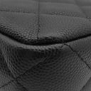 シャネル CHANEL フラップ フォンケース AP2096 ブラック レザー キャビアスキン ショルダーバッグ ゴールド金具 チェーンウォレット