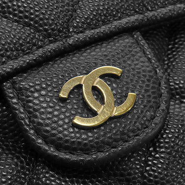 シャネル CHANEL フラップ フォンケース AP2096 ブラック レザー キャビアスキン ショルダーバッグ ゴールド金具 チェーンウォレット