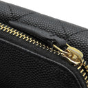 シャネル CHANEL フラップ フォンケース AP2096 ブラック レザー キャビアスキン ショルダーバッグ ゴールド金具 チェーンウォレット