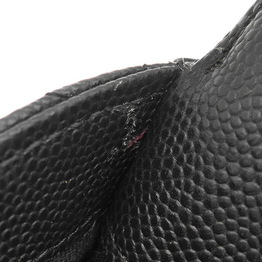 シャネル CHANEL フラップ フォンケース AP2096 ブラック レザー キャビアスキン ショルダーバッグ ゴールド金具 チェーンウォレット